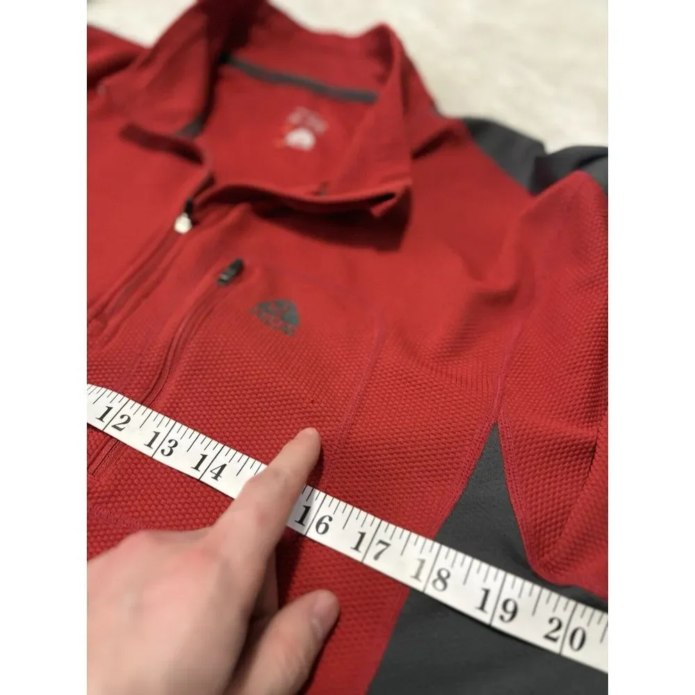 Nike Dri‎ Fit ACG  Activewear Top Mens XL Red Black 1/4 Zip Pullover Long Sleeve - Picture 9 of 10
